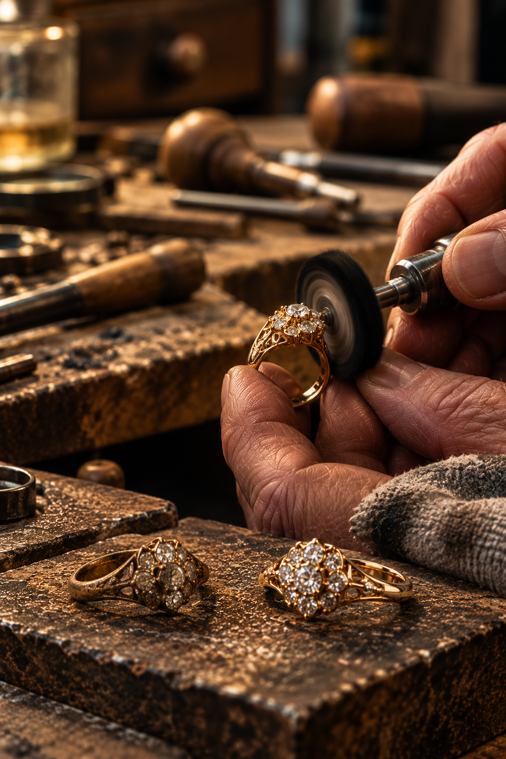 Restoring a Vintage Gold Diamond Ring